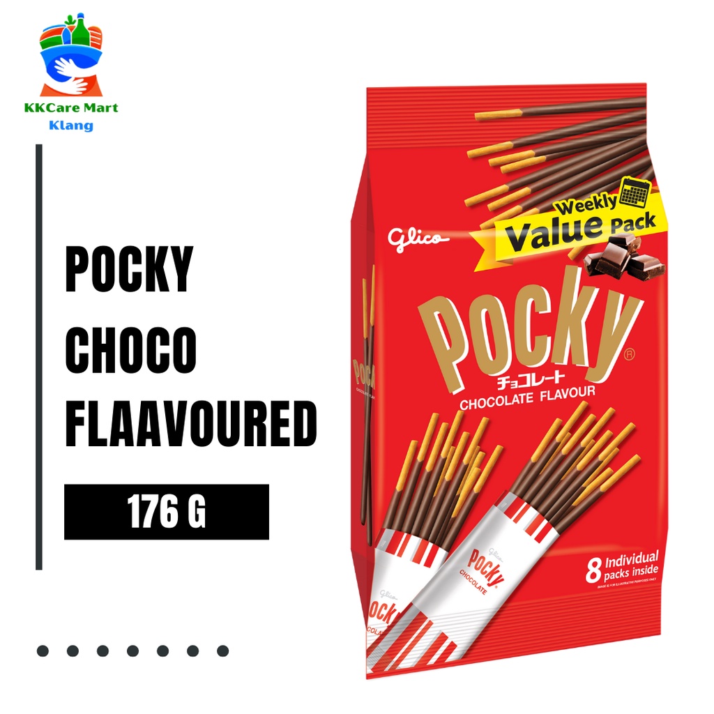 Pocky Chocolate Flavour ( 8 packs inside ) 176g Shopee Malaysia