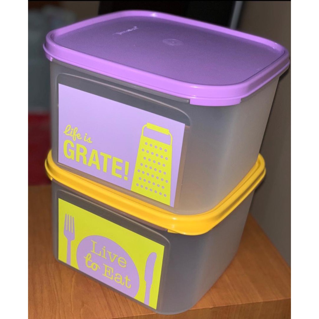 Modular Mate Square with Wordings 2.6L (Tupperware Brand) | Shopee Malaysia