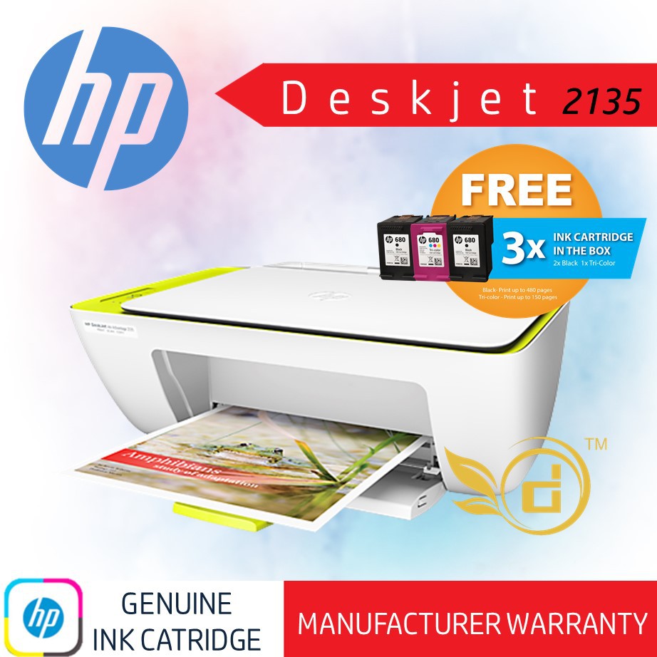 HP DESKJET 2135 Deskjet2135 AIO ALL IN ONE PRINTER All-in-One Come With ...
