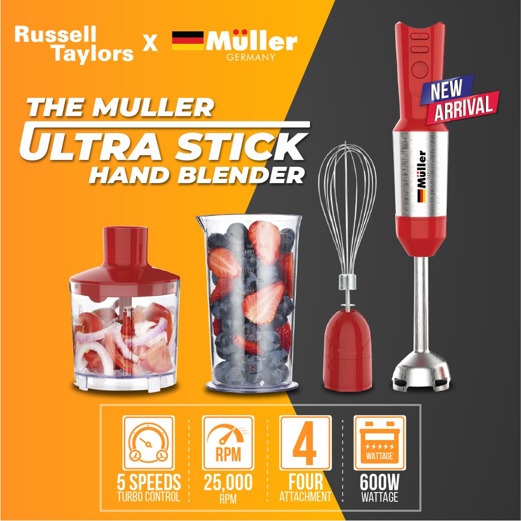Russell Taylors Ultra Stick Hand Blender X Muller H5