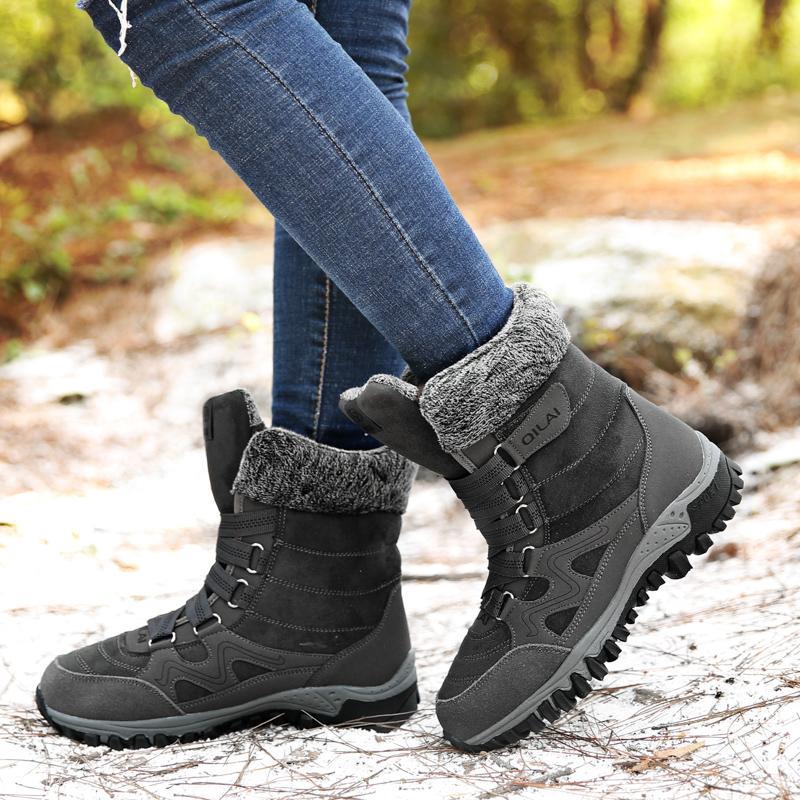 Hiking Boots Cold Weather Women's Waterproof Snow Boots Women