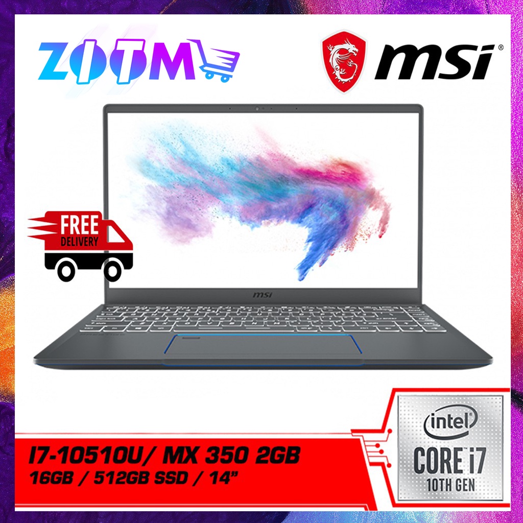 MSI PRESTIGE 14 A10RBS 252 (GEFORCE MX 350 2GB) LAPTOP READY STOCK ...