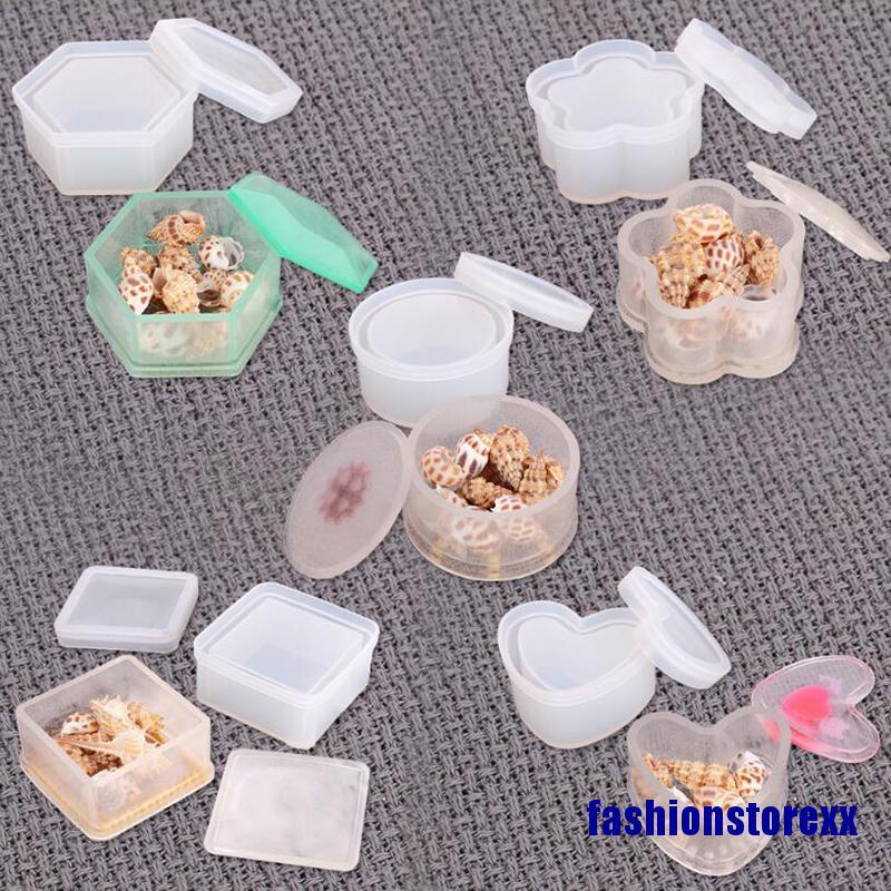 5 PCS Square Resin Moulds Silione, FineGood Epoxy Togo