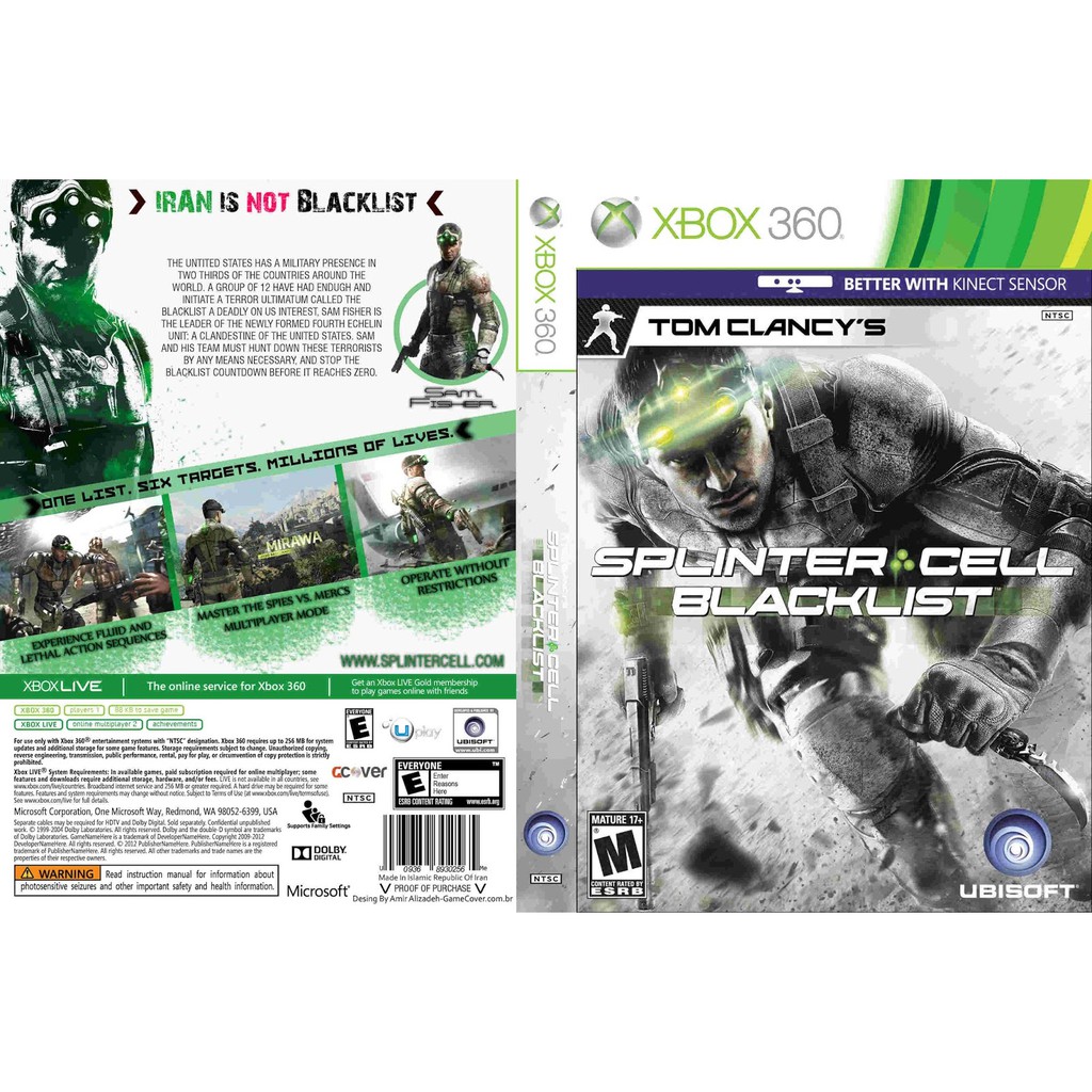 Tom Clancy's Splinter Cell: Blacklist (Xbox 360/Xbox One/Series X) Disk -  AliExpress