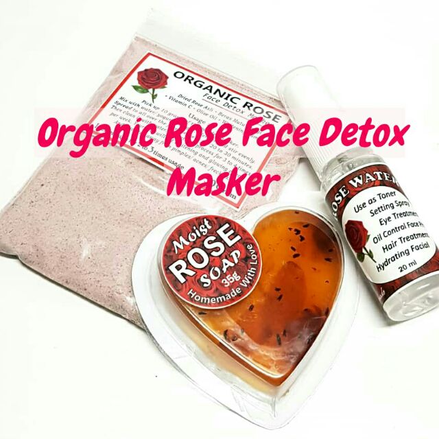 Organic Rose Face Detox Masker 50g | Shopee Malaysia