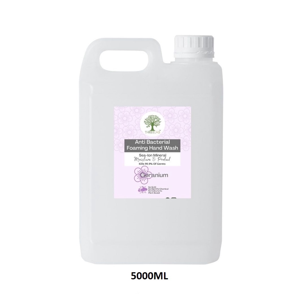 ThreeLab Foaming Hand Wash for Auto/Manual Dispenser 5L Refill For Sensitive Skin Sabun Cuci