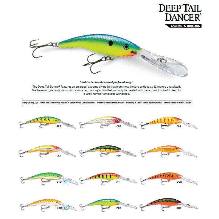 Rapala deep deals tail dancer