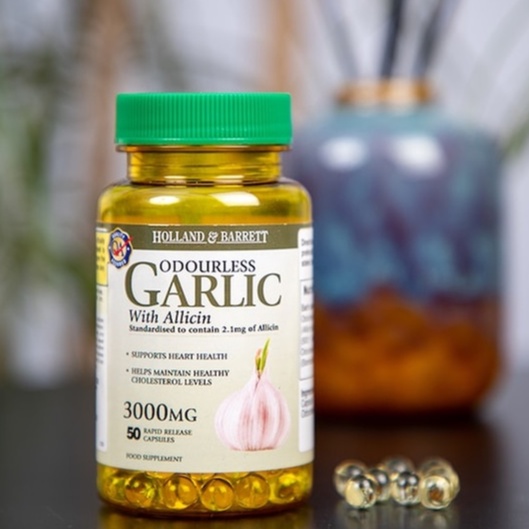 Holland & Barrett Odourless Garlic 3000mg 50 Capsules With Allicin to