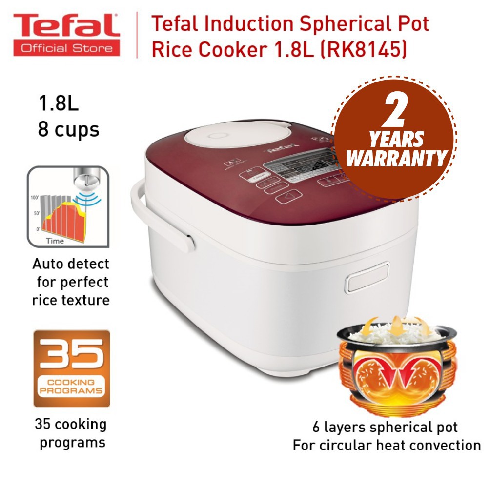 Tefal 1.8L Rice Cooker Multifunction RK8145 (Display Unit) Shopee
