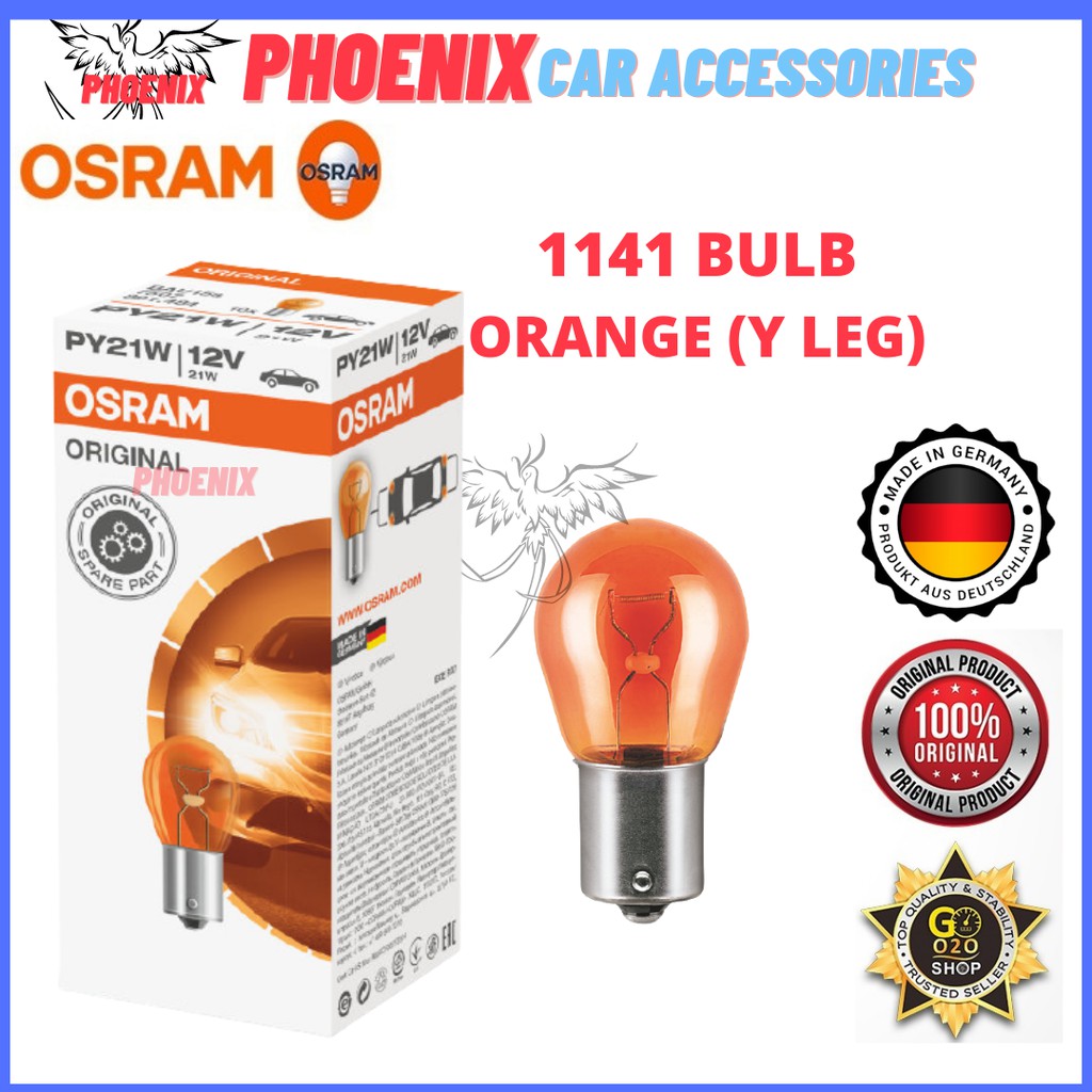 Pareja Bombillas Intermitente Naranja Ambar Osram PY21W Amber Bulb Tur –  California Motorcycles