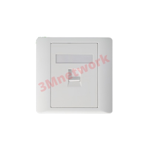 CAT5E/CAT6 Faceplate Data Wall Socket Outlet 1Port 2Port | Shopee Malaysia