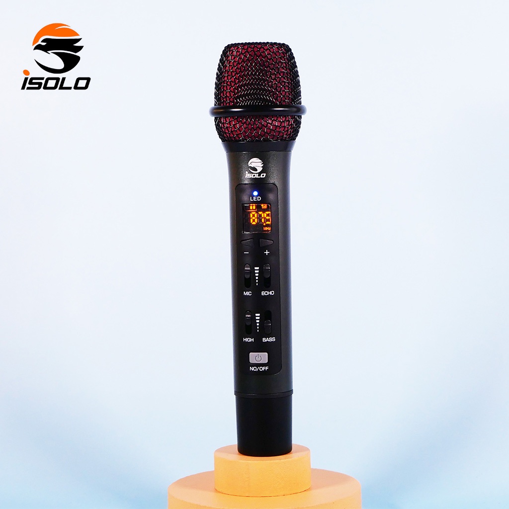 iSOLO Car Karaoke Single Wireless FM Handheld Microphone Rechargeable ...