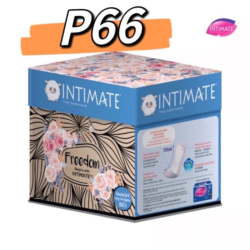 Intimate box unacented pantyliner(slim 100's,regular 100,s,long 60's ...