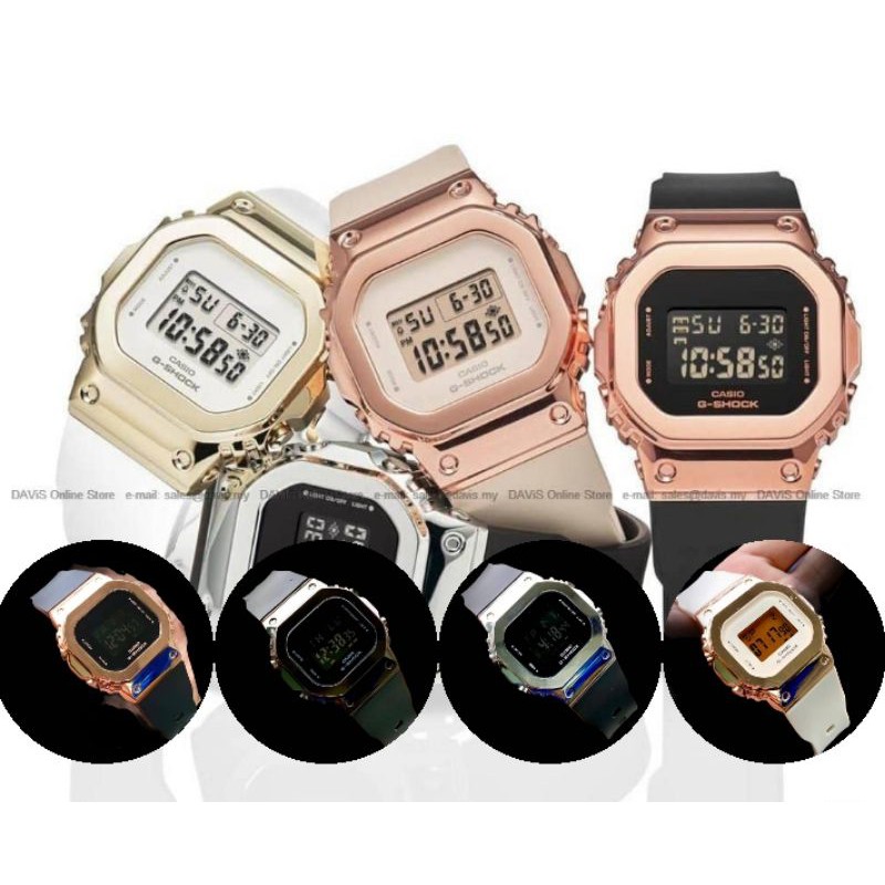 JAM VIRAL G SHOCK GM S5600PG 4ER GSHOCK PETAK ROSEGOLD UNISEX