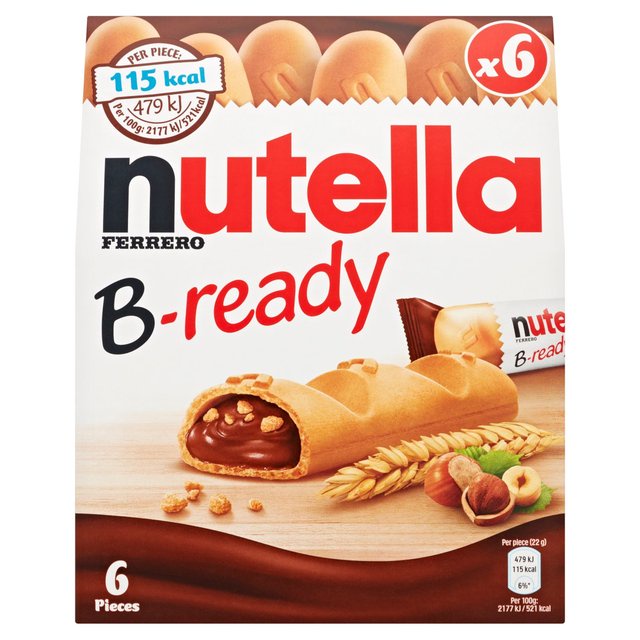 Nutella Ferrero B-ready 6 Bar Multipack 132g | Shopee Malaysia