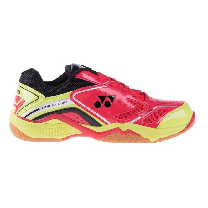Yonex COURT ACE LIGHT Badminton Shoes Red Lime Green Black Kasut Badminton Yonex Shopee Malaysia