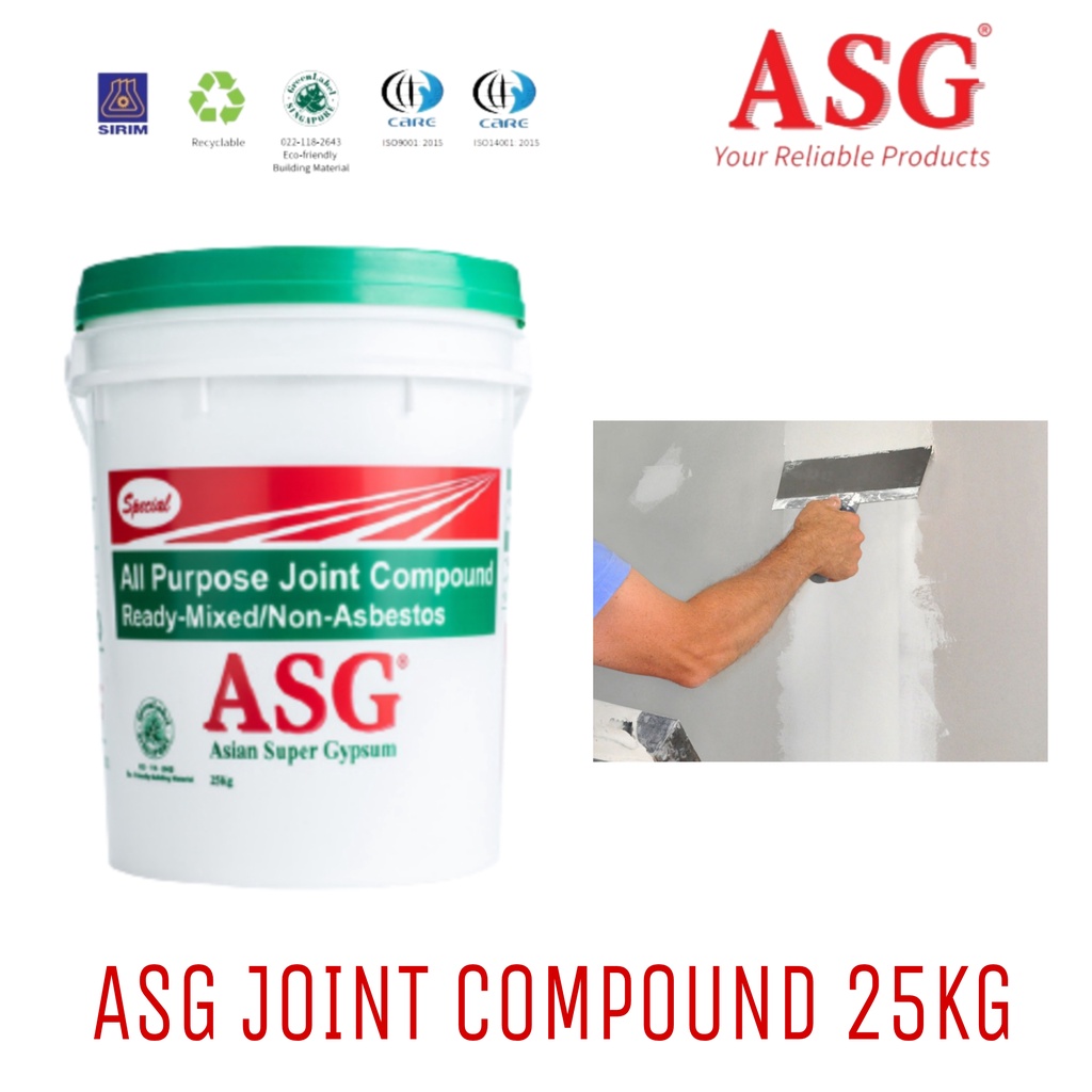 25KG ASG Plaster Ready Mixed Joint Compound Plaster Skimcoat Wall
