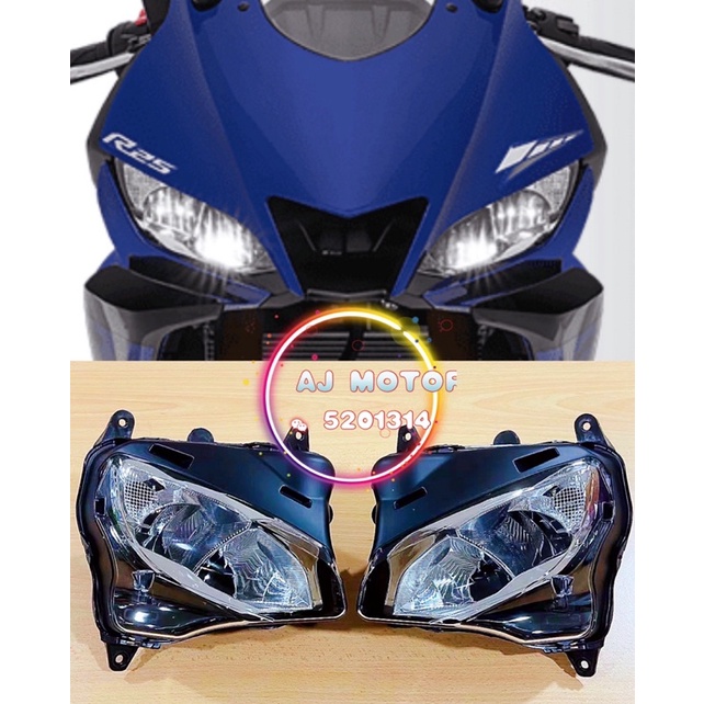 YAMAHA R25 V2 V3 HEADLIGHT HEAD LAMP LAMPU BESAR DEPAN LIGHT STANDARD