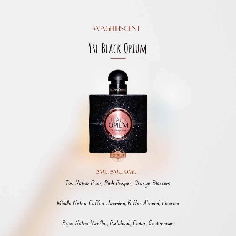 Black opium best sale top notes