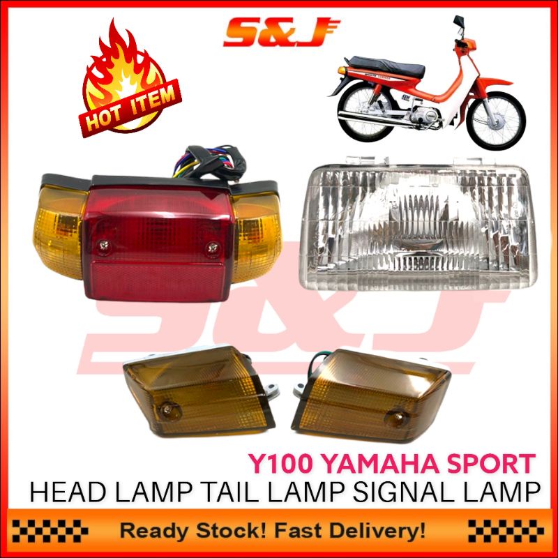 YAMAHA Y100 YAMAHA SPORT HEAD LAMP ASSY TAIL LAMP ASSY SIGNAL LAMP ASSY