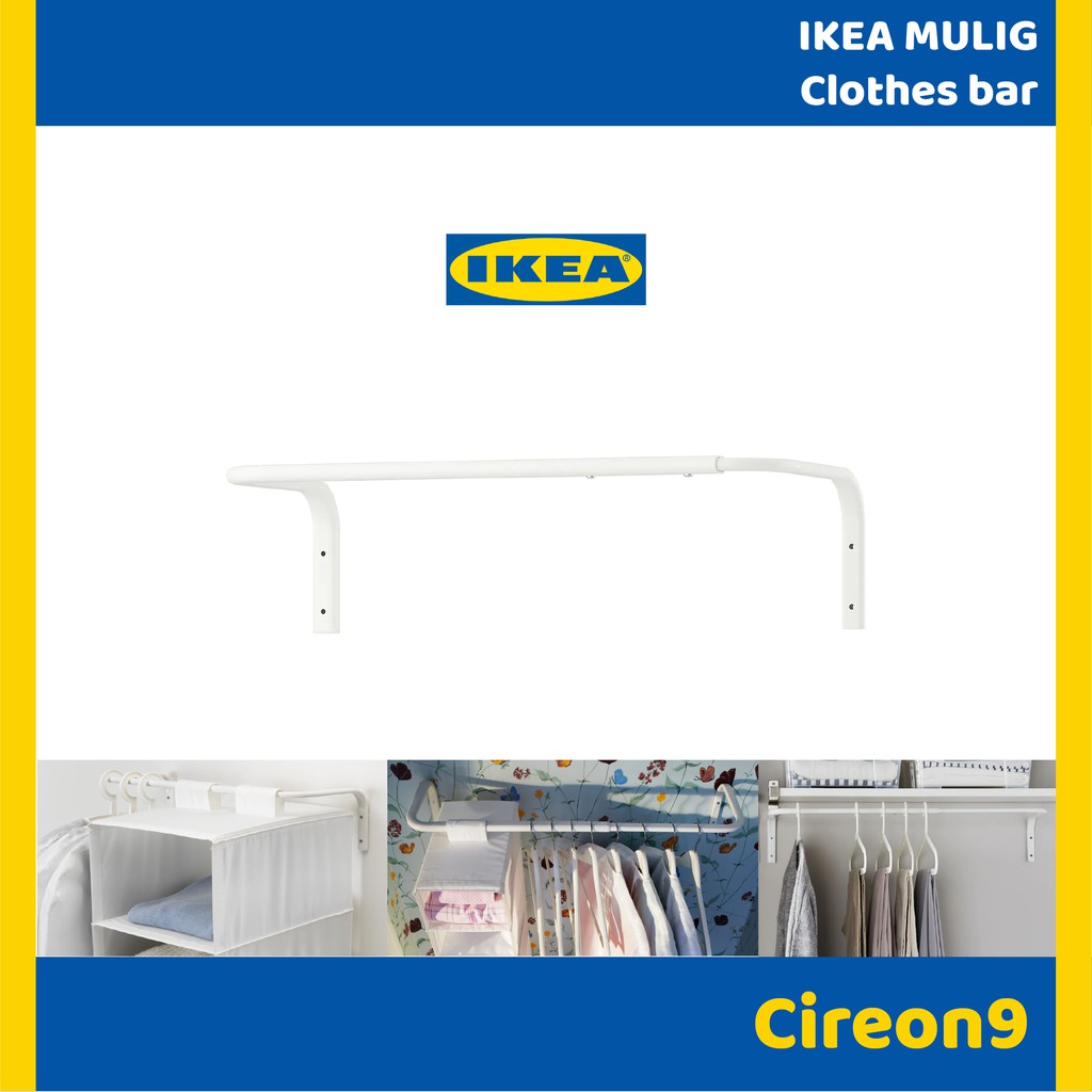 IKEA MULIG Clothes Bar | Shopee Malaysia