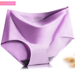 KM L-XXL Plus Size Women Cooling Underwear Ice Silk Seamless