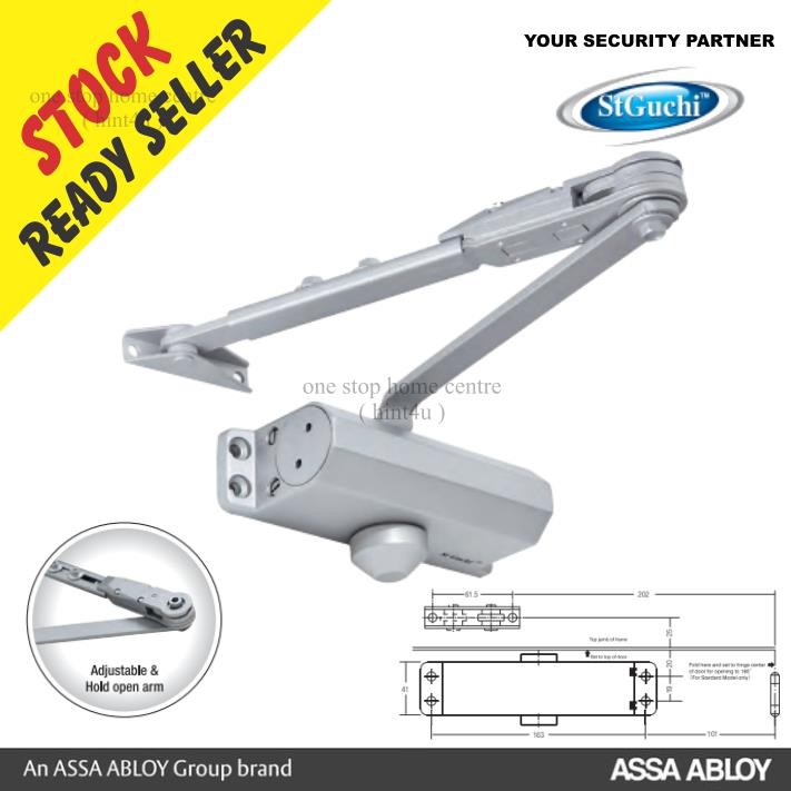 ST GUCHI SGDC 72H DOOR CLOSER C/W ADJUST HOLD OPEN ARM Shopee Malaysia