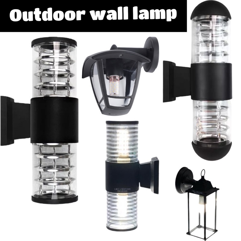 Outdoor Wall Lamp Up/Down Lamp Fixture Garden Basement Door Waterproof ...