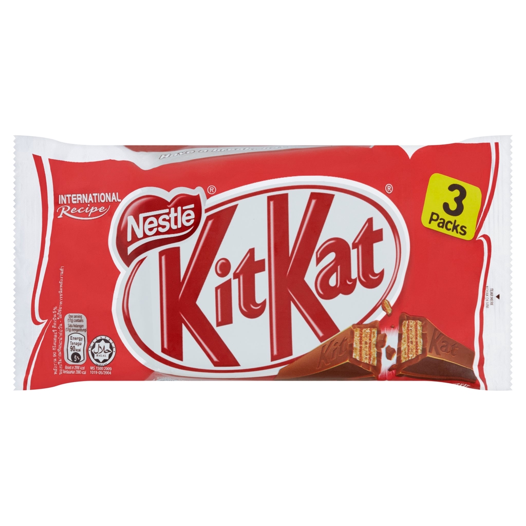 KitKat Wafer Fingers in Milk Chocolate 3 x 35g (105g) | Shopee Malaysia