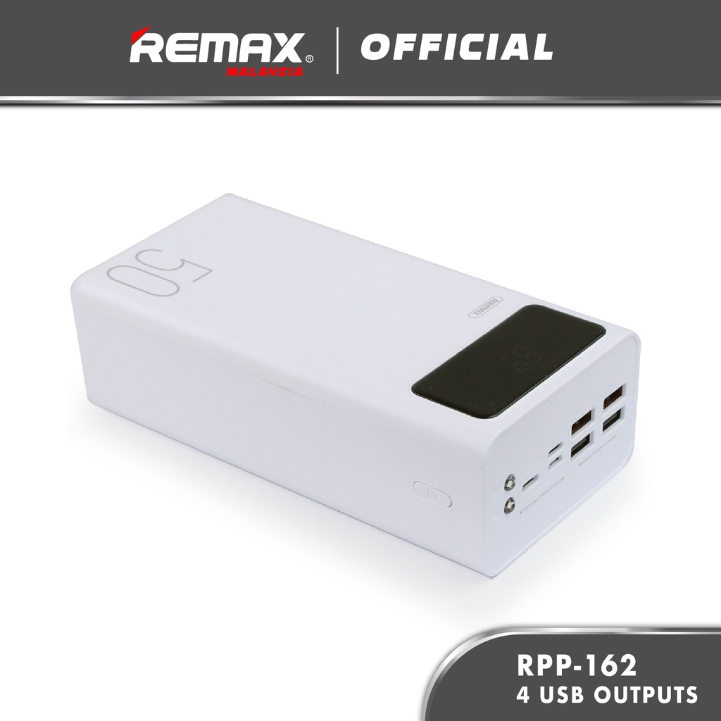 Remax RPP-162 Mengine Series 50000mAh Power Bank 3 Input 4 USB Outputs ...