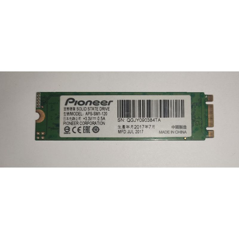 PIONEER APS SM1 120GB M.2 2280 SATA SOLID STATE DRIVE Shopee Malaysia
