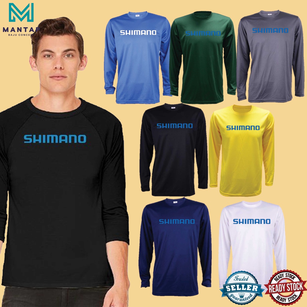 SHIMANO baju pancing long sleeve jersey / fishing jersey microfiber / fishing  shirt / fishing cloth / hiking / sport