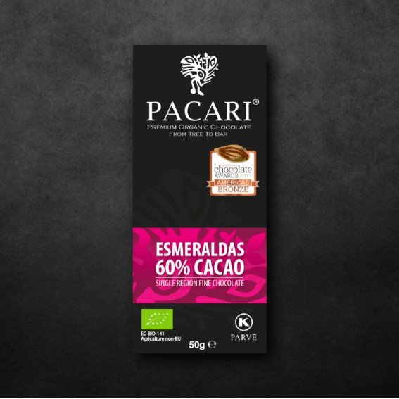 VEGAN CHOCOLATE | PACARI Organic Healthy Dark Chocolate Bar 60% Cacao ...