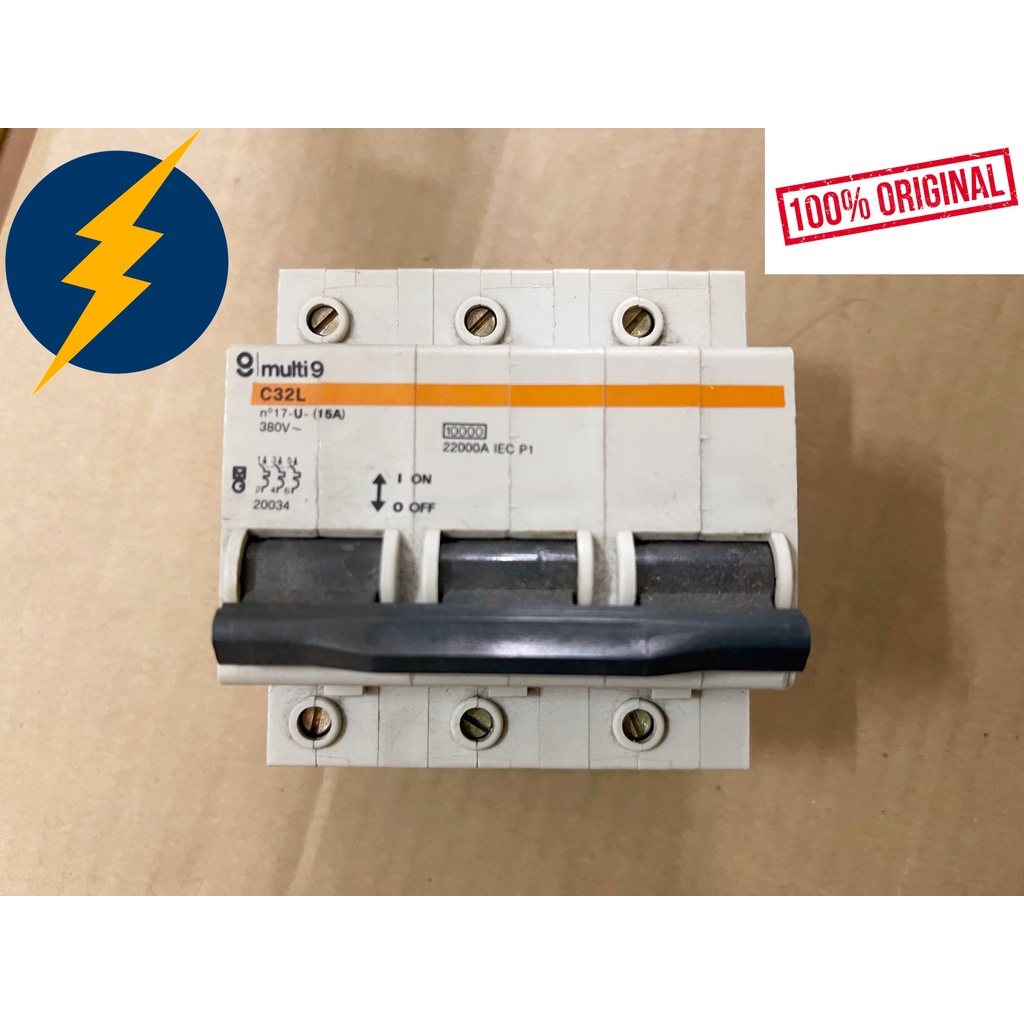 Merlin Gerin 20034 MCB - circuit breaker - C32L 10KA - 3POLE - 15AMP ...