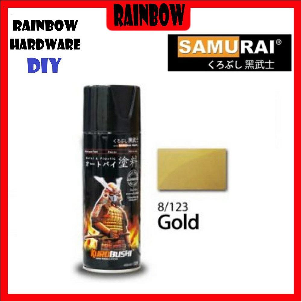 SAMURAI 8# AEROSOL SPRAY PAINT GOLD - 400ML (SABAH DAN SARAWAK TIDAK ...