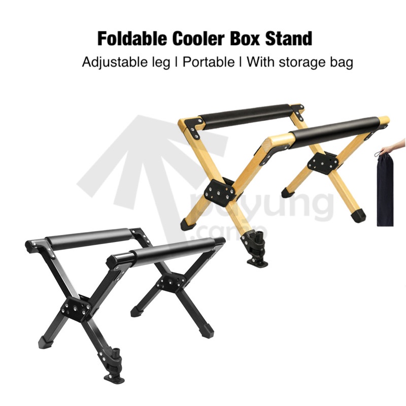 Camping store cooler stand