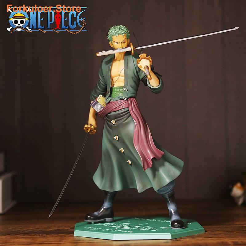 Forkuloer.New Anime One Piece Figures Roronoa Zoro Figur Fighting Skill ...