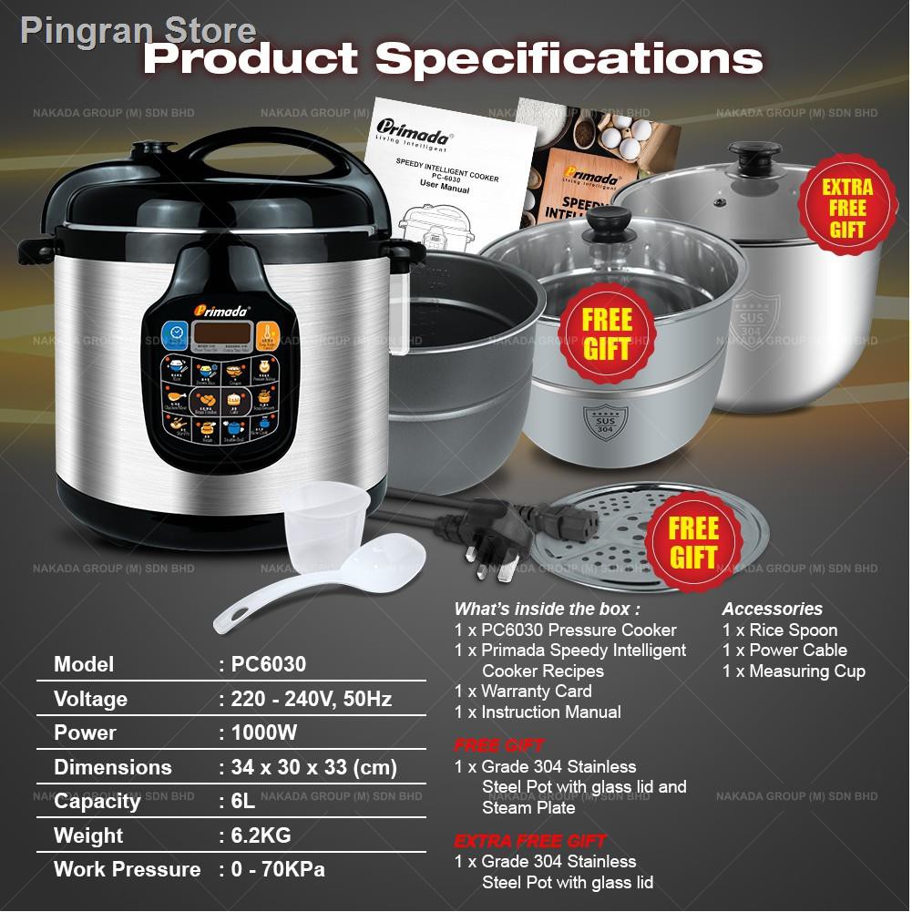 Primada pressure cooker sale