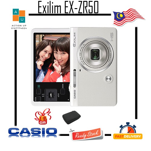 Casio Exilim EX ZR50 High Speed Digital Camera Free Case