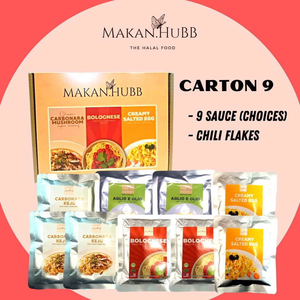 [HALAL] Part Box 9 Instant Pasta Halal Spaghetti Ready To Eat All