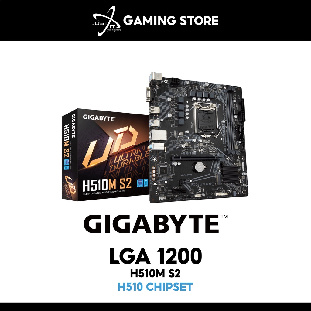 GIGABYTE H510M S2 INTEL LGA1200 MOTHERBOARD INTEL G6405/10100fF/I310100/10105F/10105/I510400