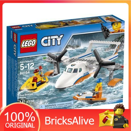 Lego city coast guard sea rescue hot sale plane 60164