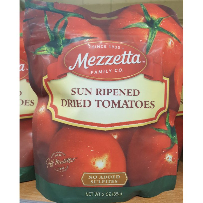 Mezzetta Sun Ripened Dried Tomatoes 85gm (No Added Sulfites) Shopee