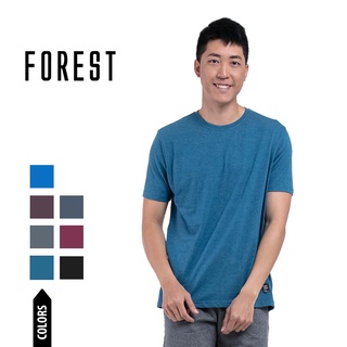 Forest Cotton Plain Round Neck Tee Melange Series Casual T Shirt Men, Baju  T Shirt Lelaki - 621191