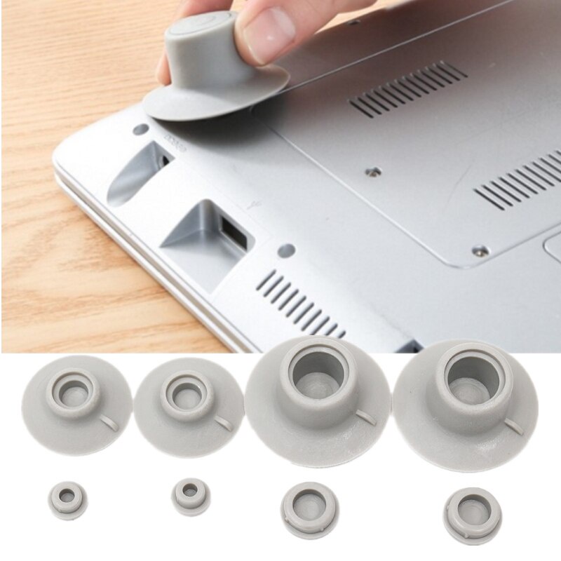 4Pcs/Set Soft PVC Laptop Cooling Pad / Laptop Anti-Slip Cooling Pad ...