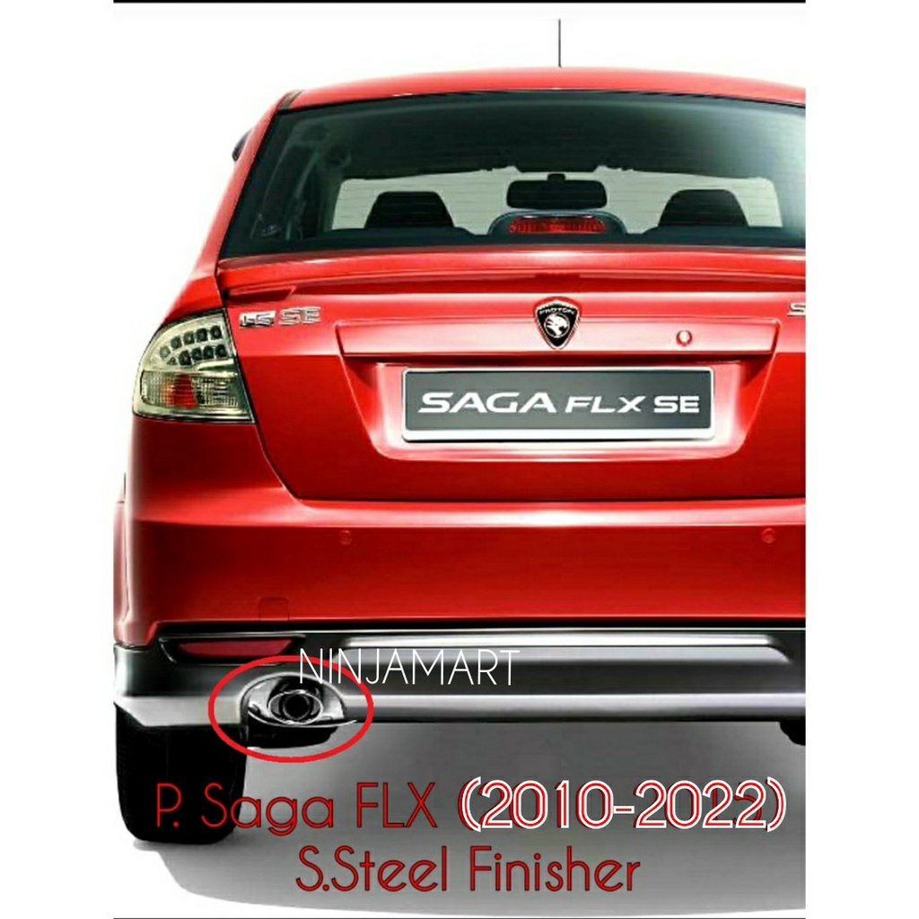 P. SAGA FLX (2010-2022) STAINLESS STEEL FINISHER END EXHAUST TAIL REAR ...