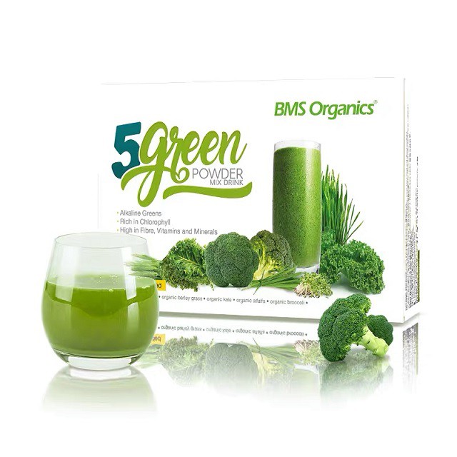 BMS Organics - 5 Green Powder (3gx15's) [Box] | Shopee Malaysia