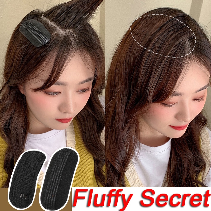 2 Pieces/Bag Velcro Hair Pad Fluffy BB Hair Clip for Women Sponge Pad ...