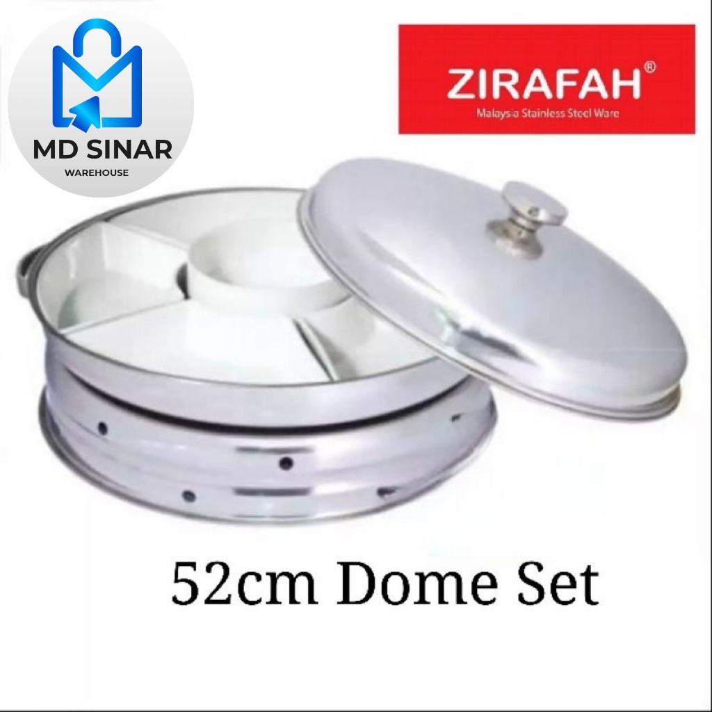 MD SINAR 3606 52cm steel Dome set / kenduri dome set chafing dish ...