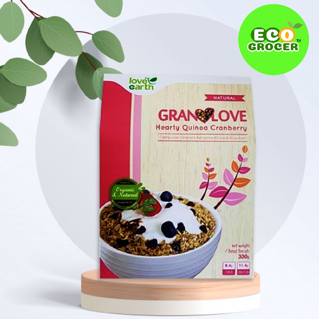 Love Earth Granolove Hearty Quinoa Cranberry 300g Shopee Malaysia